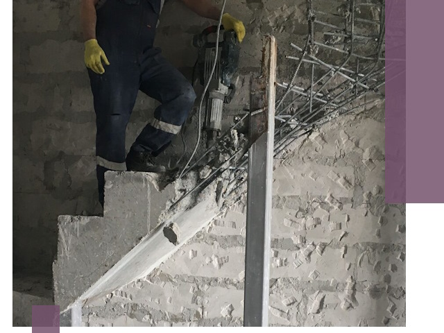 Демонтаж металлических и бетонных лестниц в Георгиевске