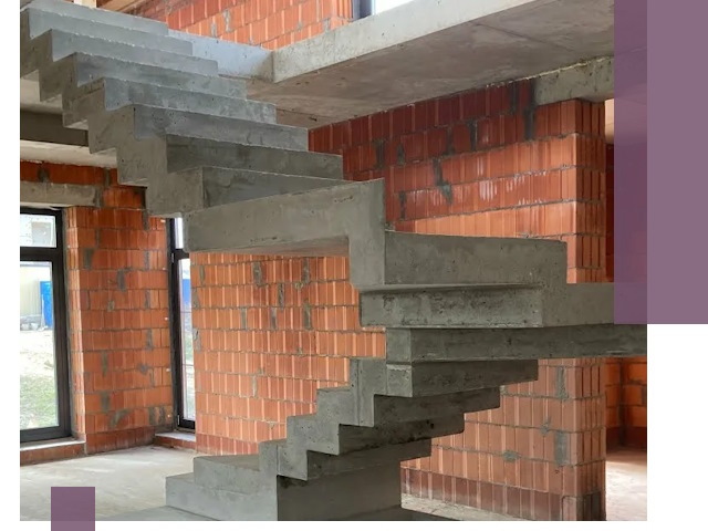 Изготовление бетонных лестниц под ключ в Георгиевске