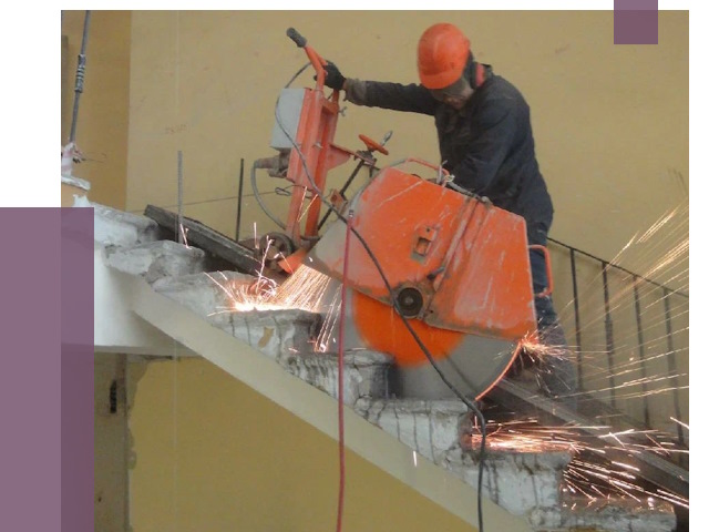 Демонтаж бетонных лестниц в Георгиевске от 4638 руб. за м2 | ПРОЛЁТ-Грг