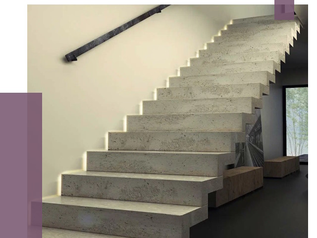 Облицовка бетонных лестниц в Георгиевске от 4638 руб/м2 
