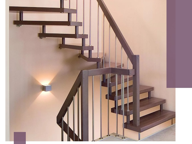 Изготовление лестниц на больцах в Георгиевске под ключ