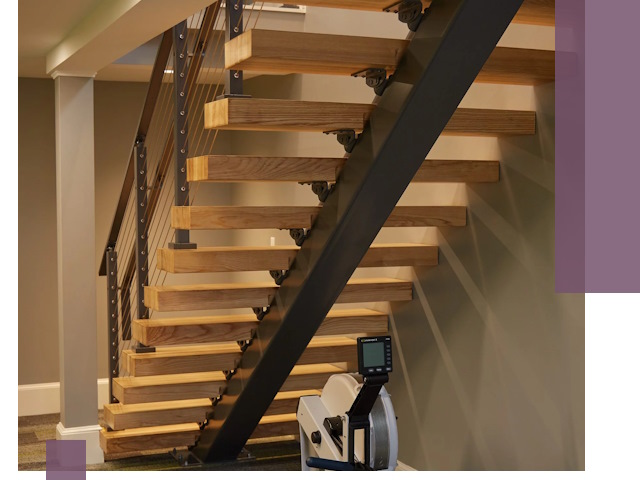 Лестницы на монокосоурах под ключ в Георгиевске - изготовление и монтаж