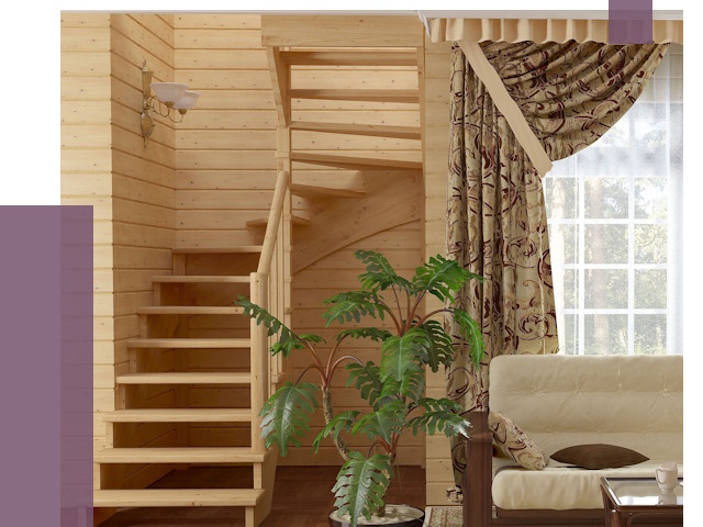 Лестницы для дачи в Георгиевске от 76529 руб.  | ПРОЛЁТ-Грг