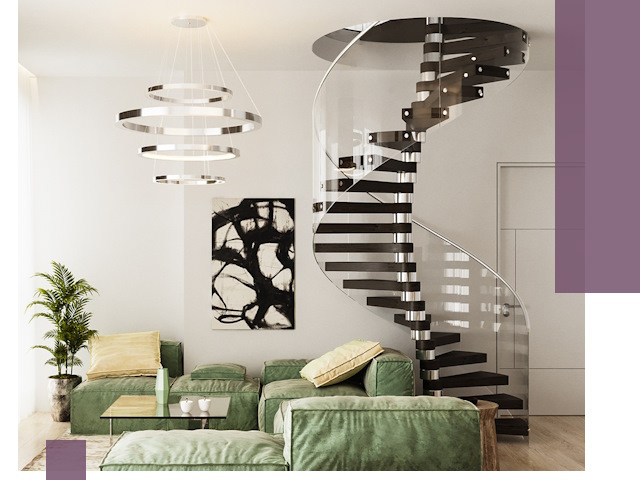 Лестницы для двухуровневой квартиры в Георгиевске — изготовление и монтаж