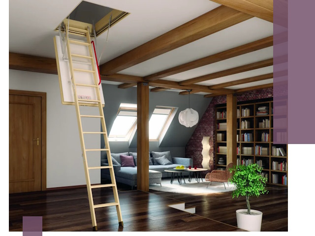 Чердачные лестницы под ключ в Георгиевске: изготовление и монтаж