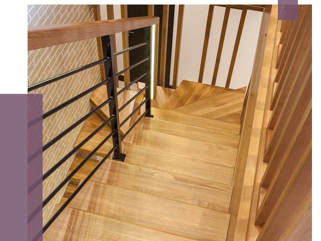 Лестницы из ясеня в Георгиевске под ключ от 10101 руб. 