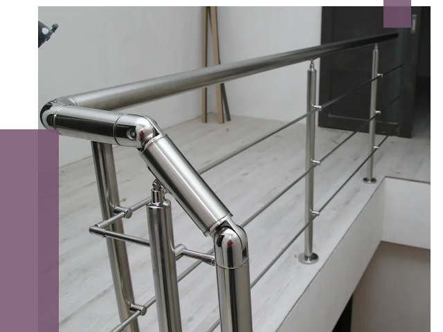 Перила из нержавеющей стали в Георгиевске от 9070 руб. под ключ | ПРОЛЁТ-Грг