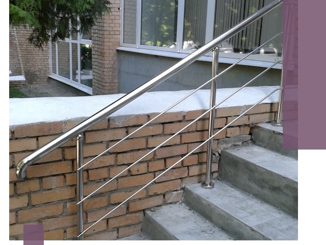 Перила из нержавеющей стали высокого качества в Георгиевске