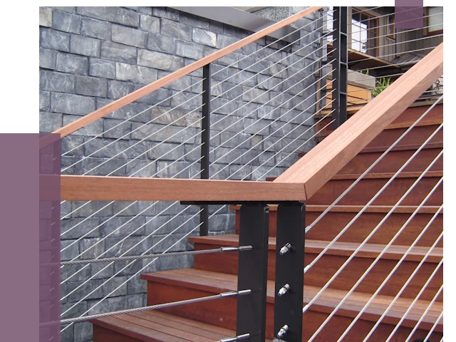 Тросовые перила под ключ в Георгиевске от 7833 руб. 