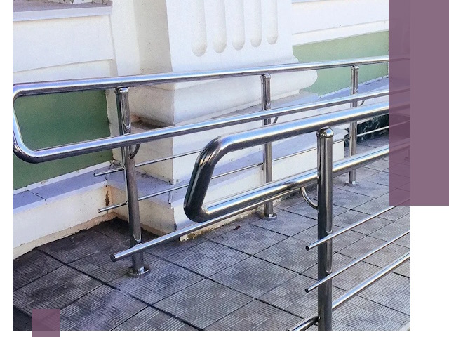 Ограждения пандусов из металла и нержавейки в Георгиевске