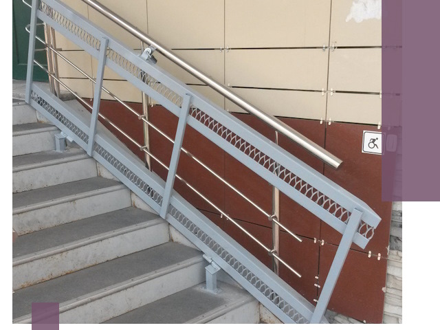 Изготовление откидных пандусов под ключ в Георгиевске