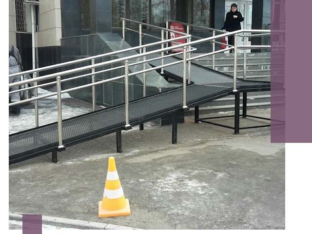 Стационарные пандусы под ключ в Георгиевске — изготовление и монтаж