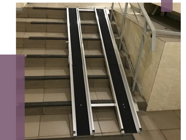 Установка пандуса в подъезд в Георгиевске от 8039 руб. под ключ | ПРОЛЁТ-Грг