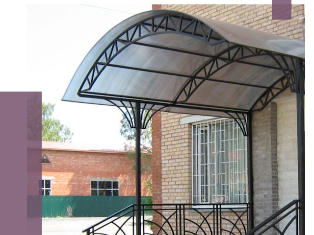 Металлические навесы и козырьки в Георгиевске от 12884 руб.