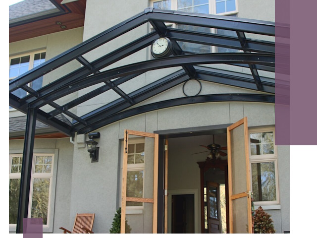 Изготовление и монтаж навесов и козырьков в Георгиевске