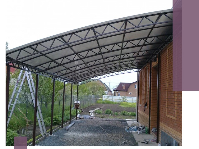 Профессиональный монтаж навесов под ключ в Георгиевске