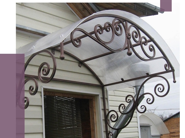 Изготовление козырьков в Георгиевске от 7421 руб. — заказать | ПРОЛЁТ-Грг