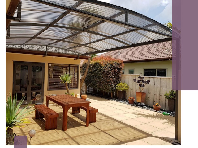 Навесы во двор под ключ в Георгиевске — изготовление и монтаж