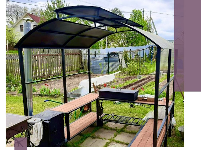 Навесы для барбекю в Георгиевске: изготовление, монтаж и демонтаж