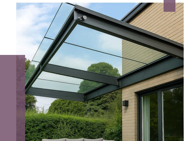 Стеклянные навесы и козырьки в Георгиевске от 12368 руб.