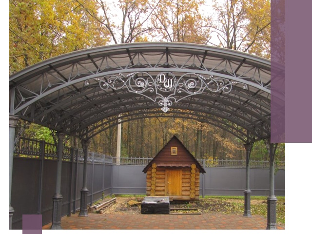 Кованые навесы премиум-класса под заказ в Георгиевске