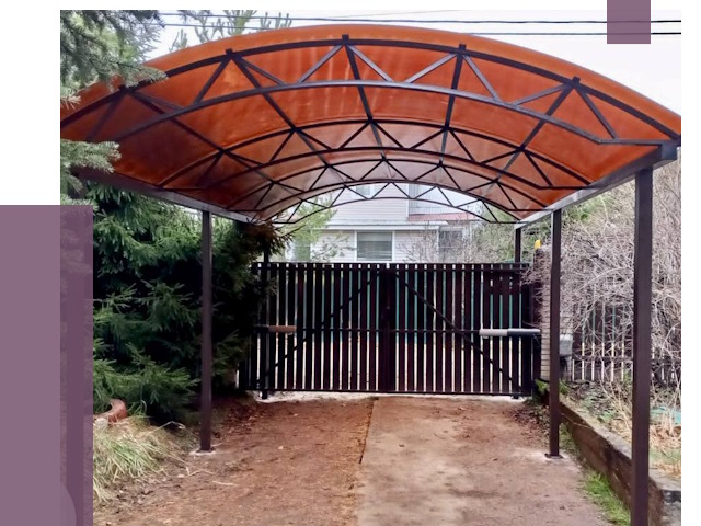 Арочные навесы в Георгиевске от 12832 руб. — изготовление и монтаж | ПРОЛЁТ-Грг