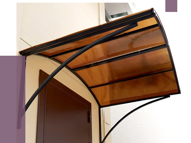 Недорогие козырьки в Георгиевске от 7648 руб.  | ПРОЛЁТ-Грг