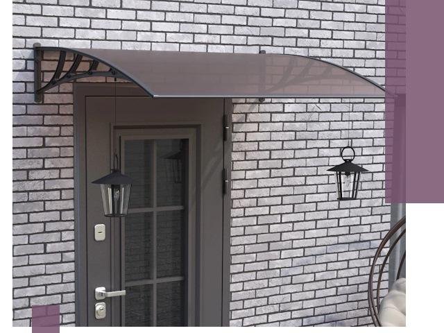 Недорогие козырьки и навесы под ключ в Георгиевске