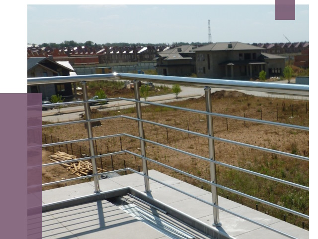 Парапеты из нержавеющей стали в Георгиевске от 8039 руб. за м² | ПРОЛЁТ-Грг