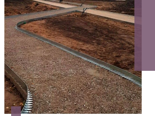 Металлические бордюры под ключ в Георгиевске — изготовление и монтаж