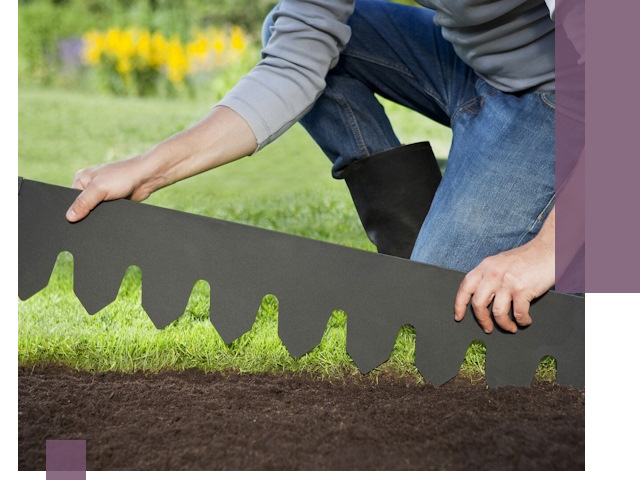 Металлические бордюры для газона в Георгиевске — изготовление и монтаж