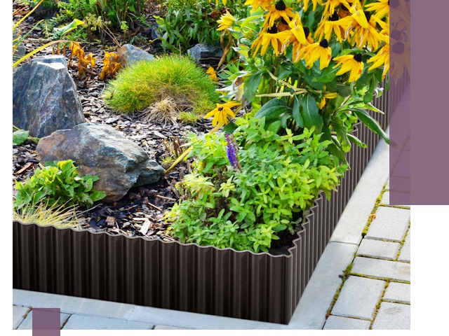 Металлические бордюры для клумб в Георгиевске — производство и монтаж