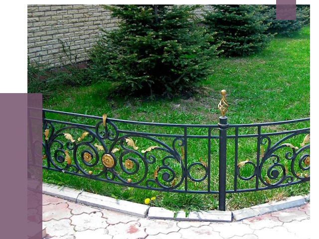 Кованые газонные ограждения в Георгиевске от 7679 руб. — ПРОЛЁТ-Грг